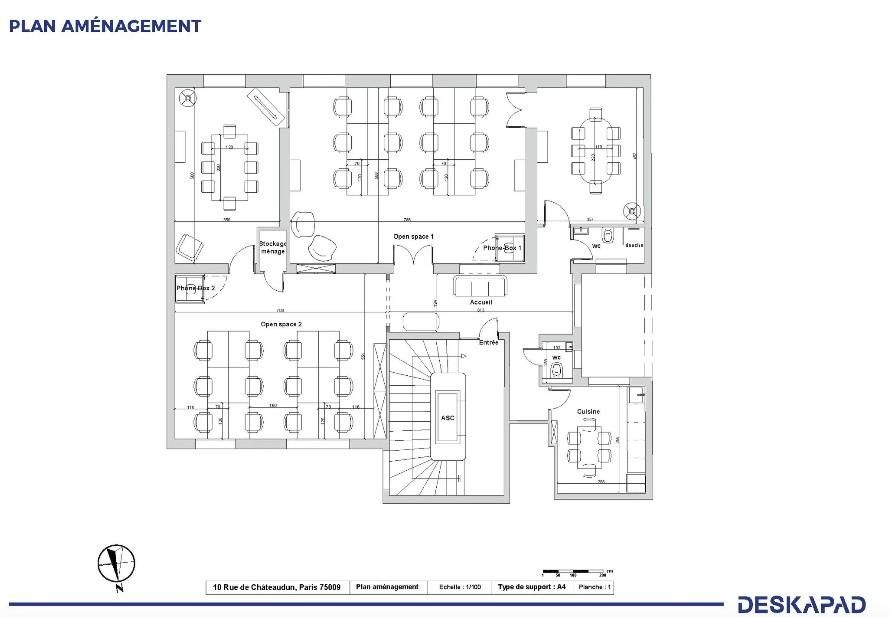 Bureaux à louer paris 2
