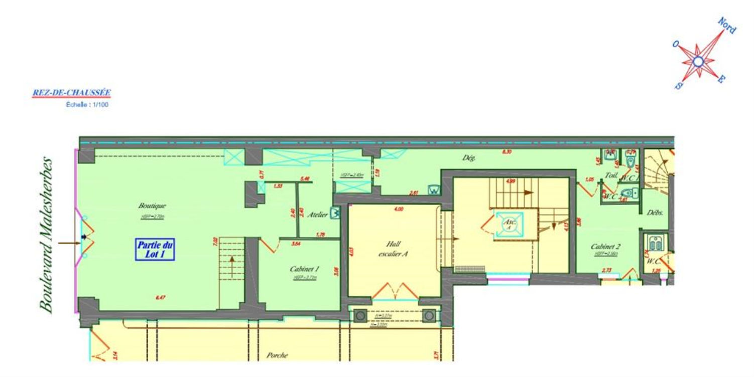 boutique à louer paris 6