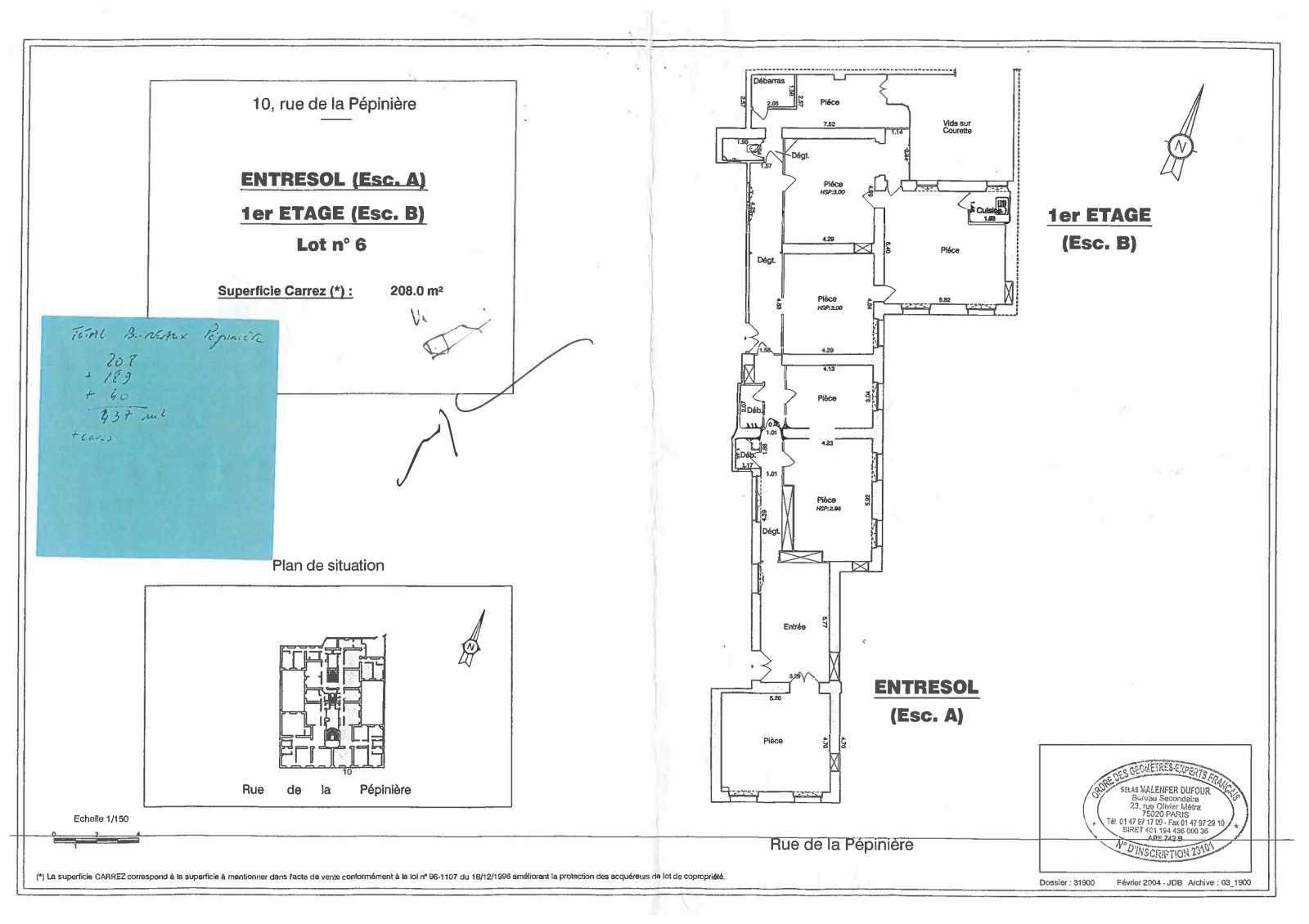 Bureaux à vendre paris 2
